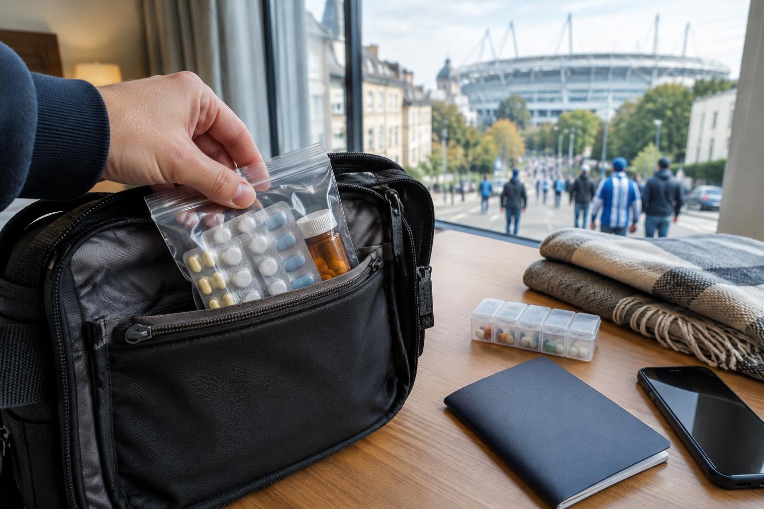 Traveling With Medication to a Football Match: A Practical Packing Checklist