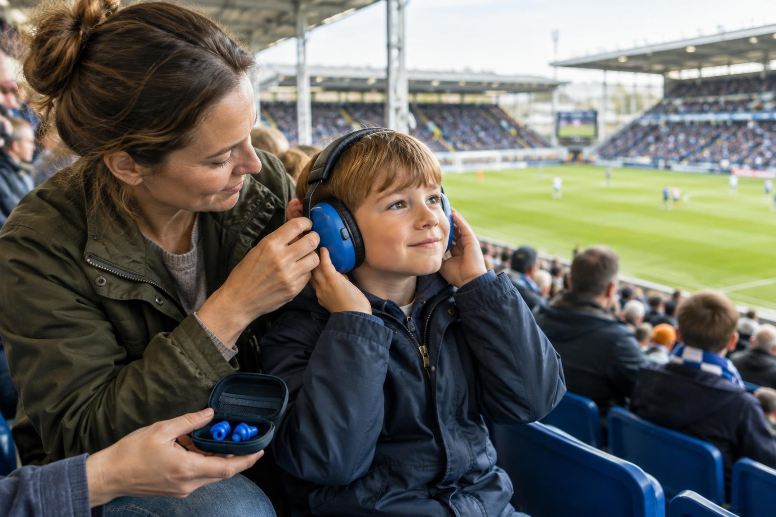Hearing Protection at Loud Football Grounds: Earplugs for Adults and Children